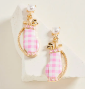 Golf Bag Earrings