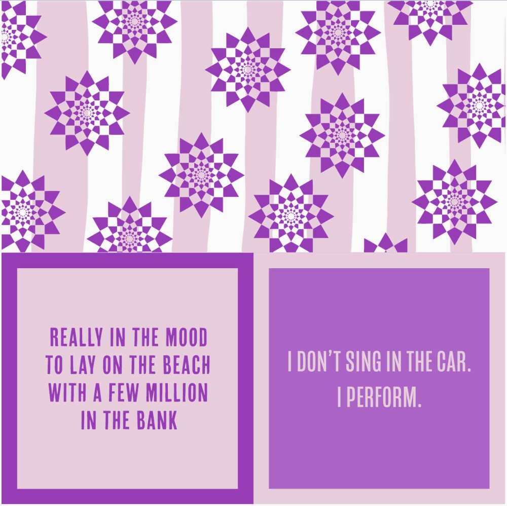 Lay on Beach / Perform Cocktail Napkins