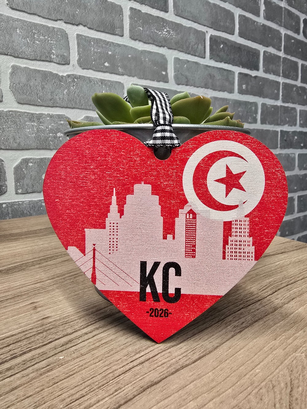 Tunsia in KC Heart Ornament