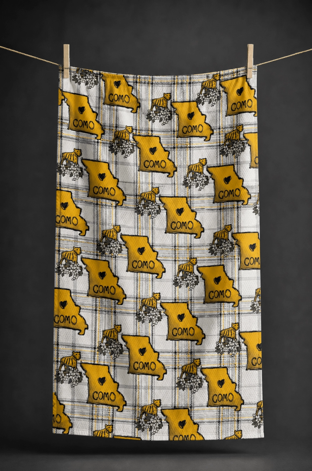 Mizzou COMO Double Sided Tea Towel