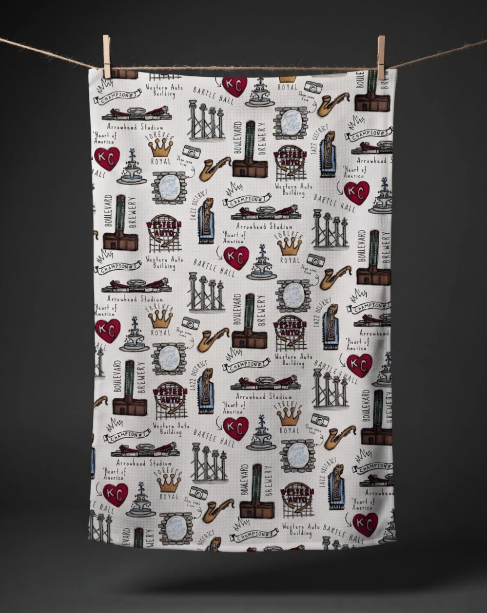 Kansas City Prouder Double Sided Tea Towel