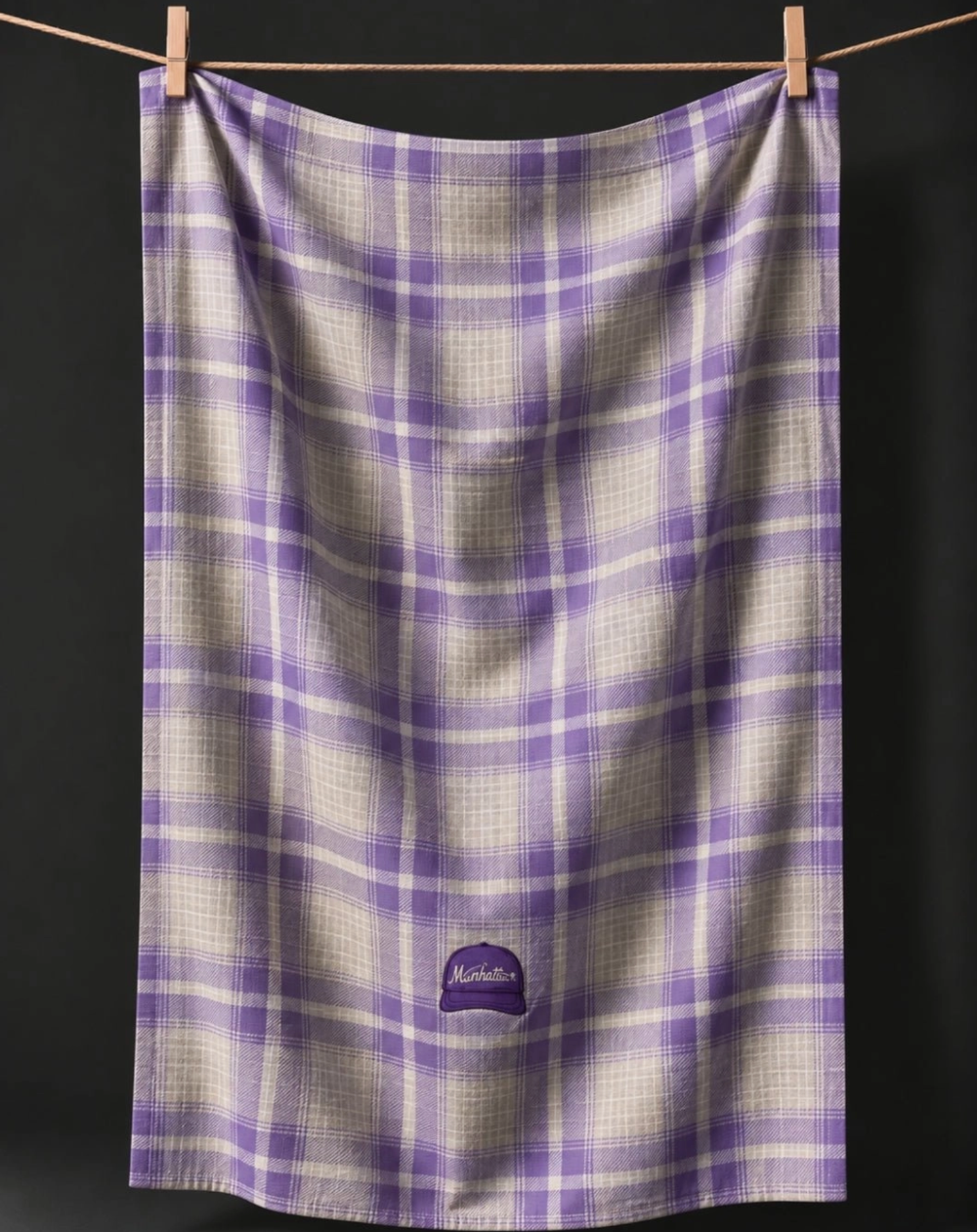 Manhattan Plaid Double Sided Tea Towel