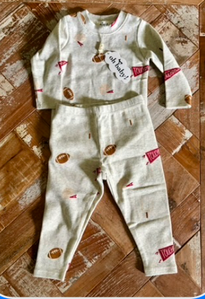 oh baby! 3-6 mo Football 2 pc  MiaLouKC