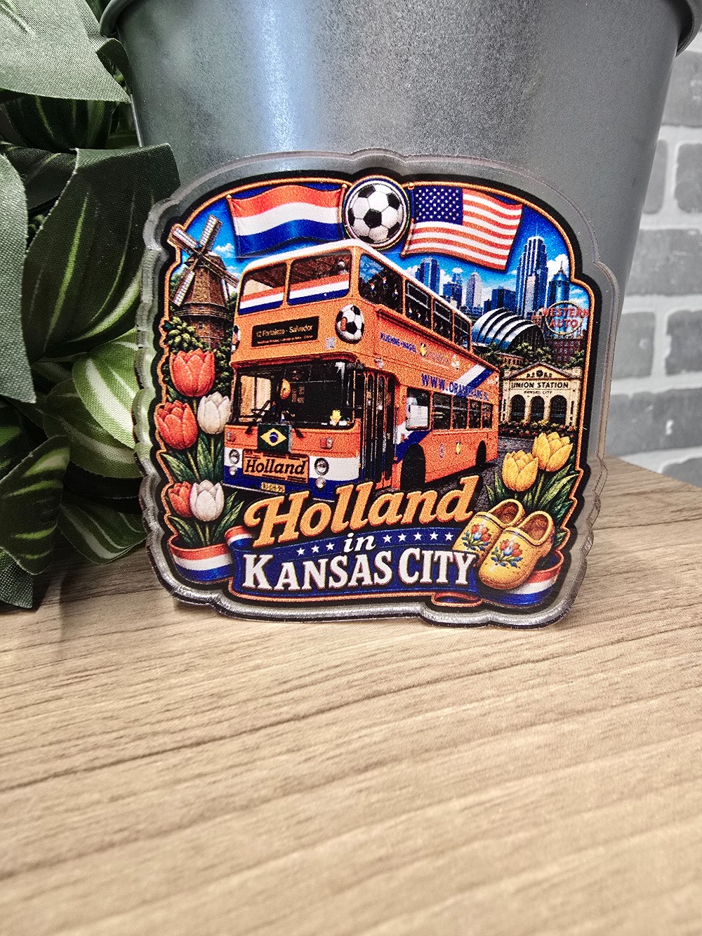 Orange Holland Bus In KC
