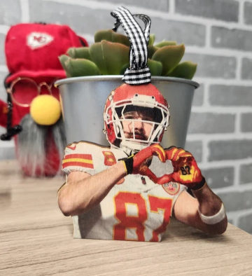 Heart Hands Kelce Ornament
