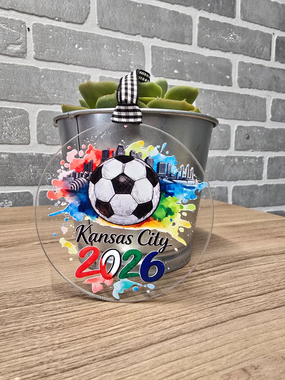 KC 2026 Soccer Acrylic Ornament