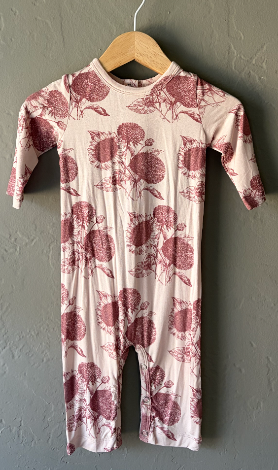 Kate Quinn Bamboo Sunflower Onesie - Pink