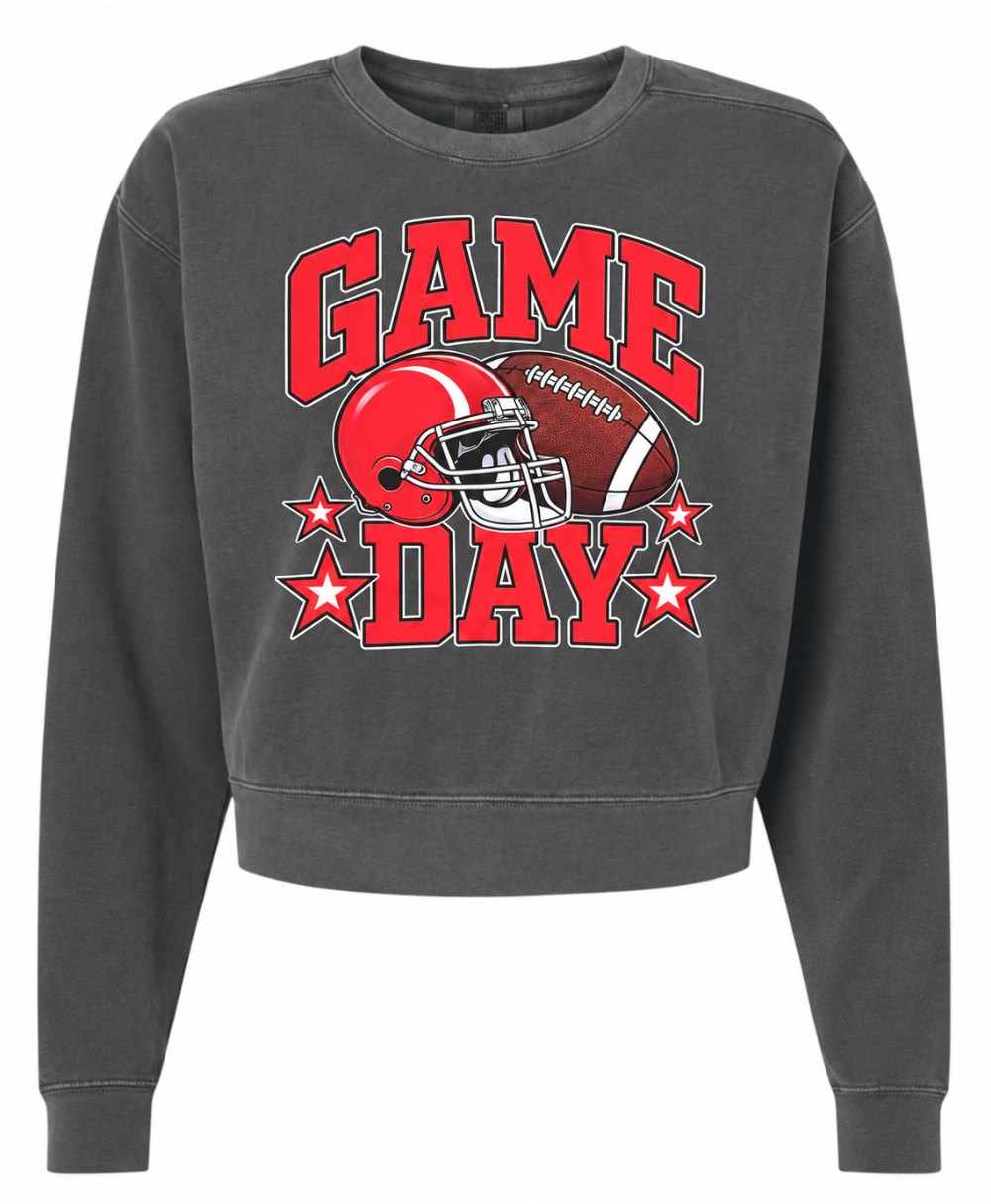 Game Day Glory Crop Sweatshirt
