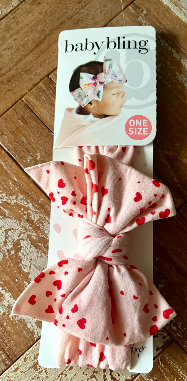 Baby Bling Valentine's Day Bow - MiaLou KC