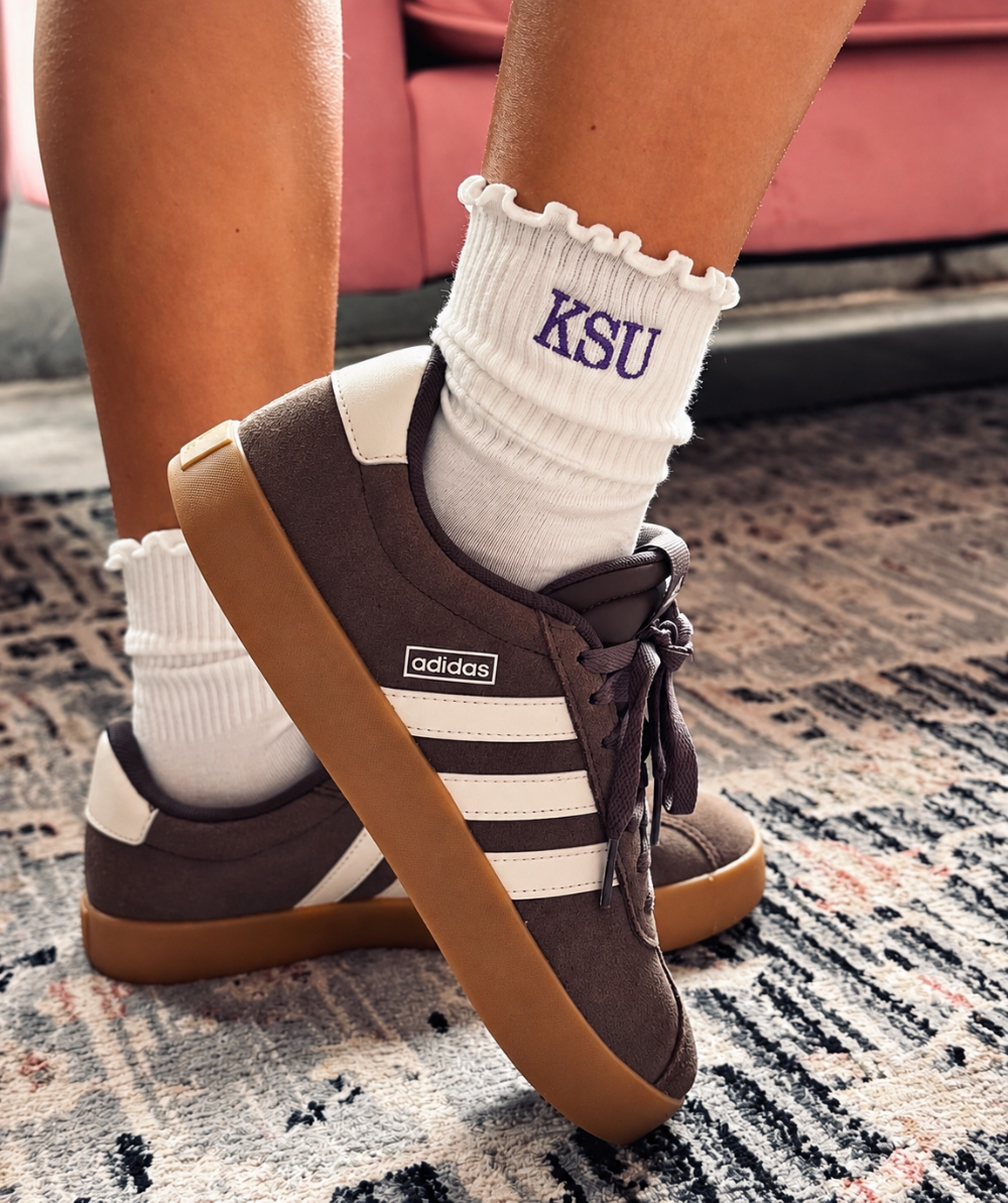KSU Ruffle Socks