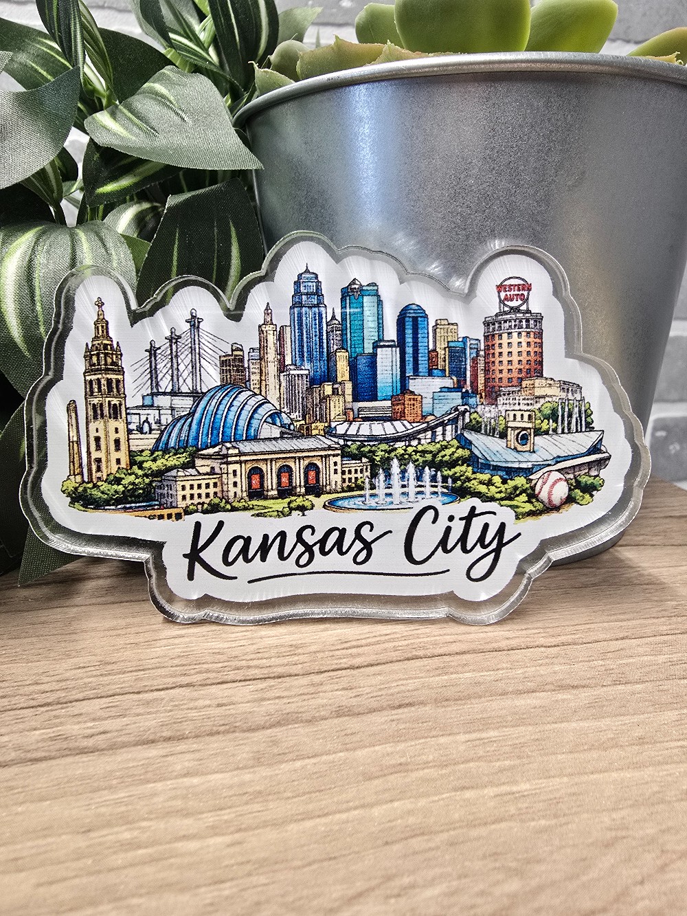 Kansas City Skyline Magnet
