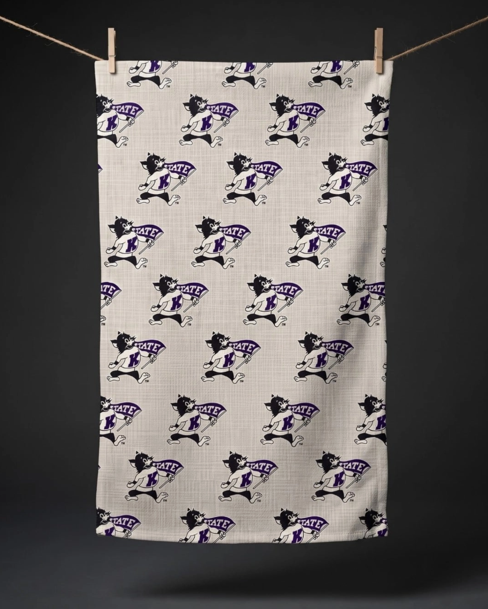 Kansas State Willie  Double Sided Tea Towel