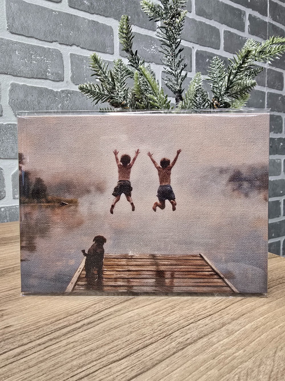 Jump in the Lake 8 x 10 wrapped canvas