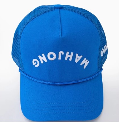 Blue Mahjong Flip Hat- Oh My Mahjong