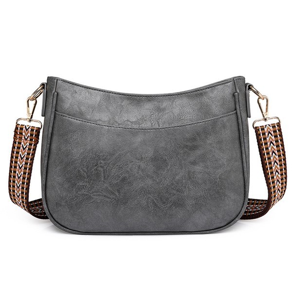 Ellie Vegan Leather Crossbody Gray