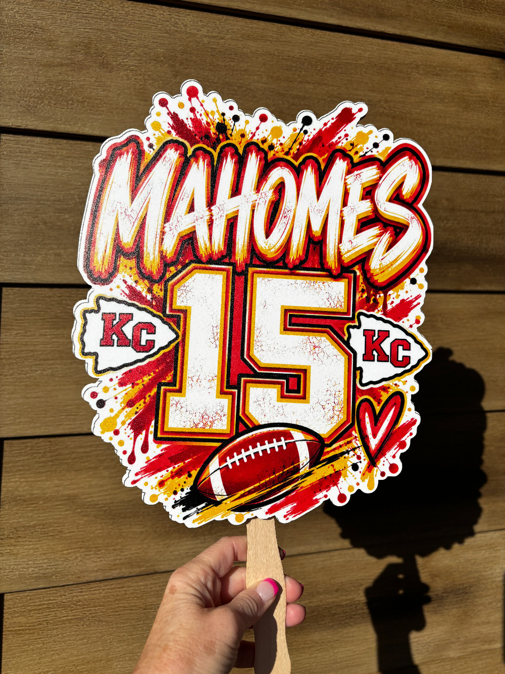 Mahomes 15 Spirit Sign