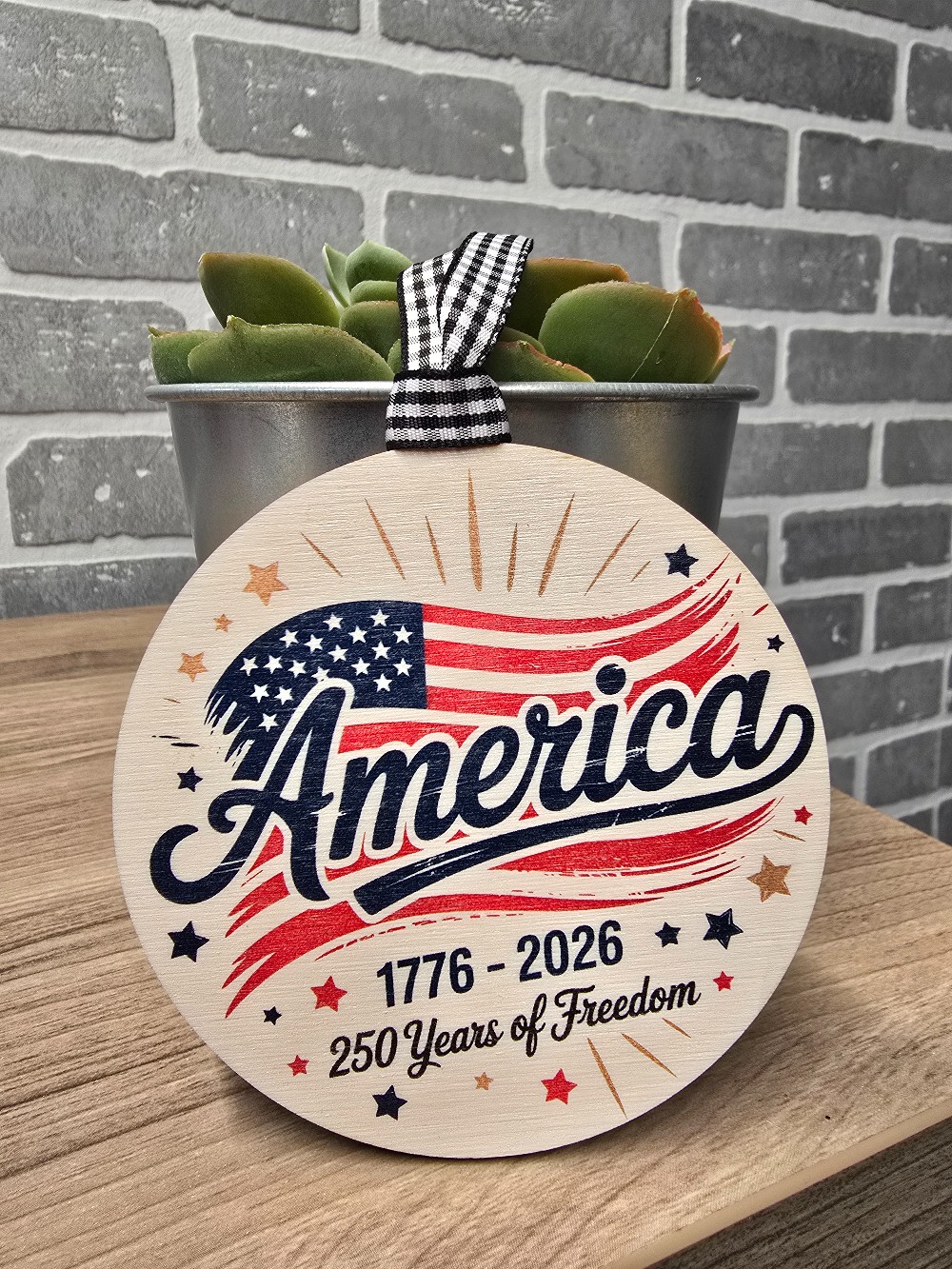 America 250 Years Ornament