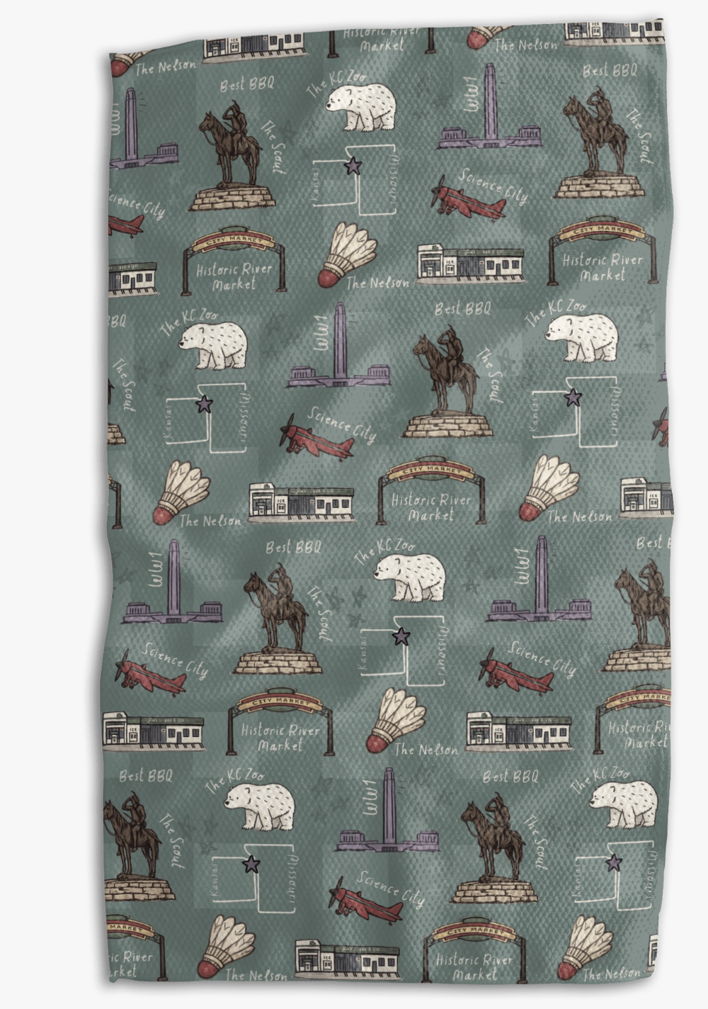 KC Icons Double Sided Tea Towel