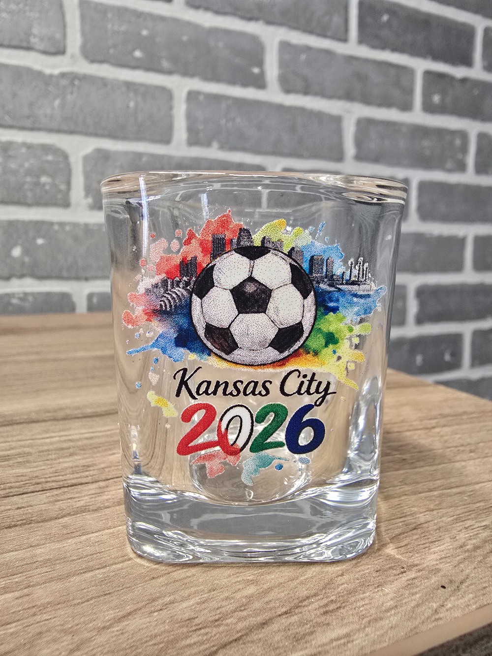 Kansas City 2026 Soccer Shot Glass