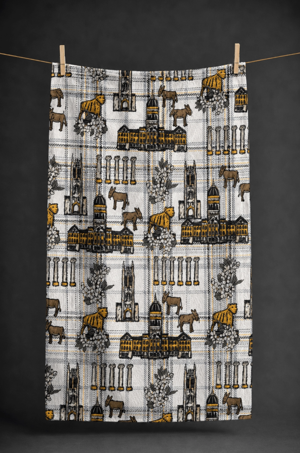 Mizzou Icons Double Sided Tea Towel