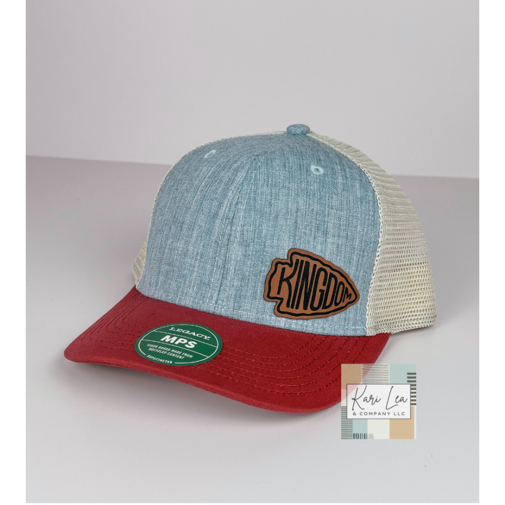 Melange Lt Blue/Cardinal/Stone Legacy - Raw Kingdom Arrowhead