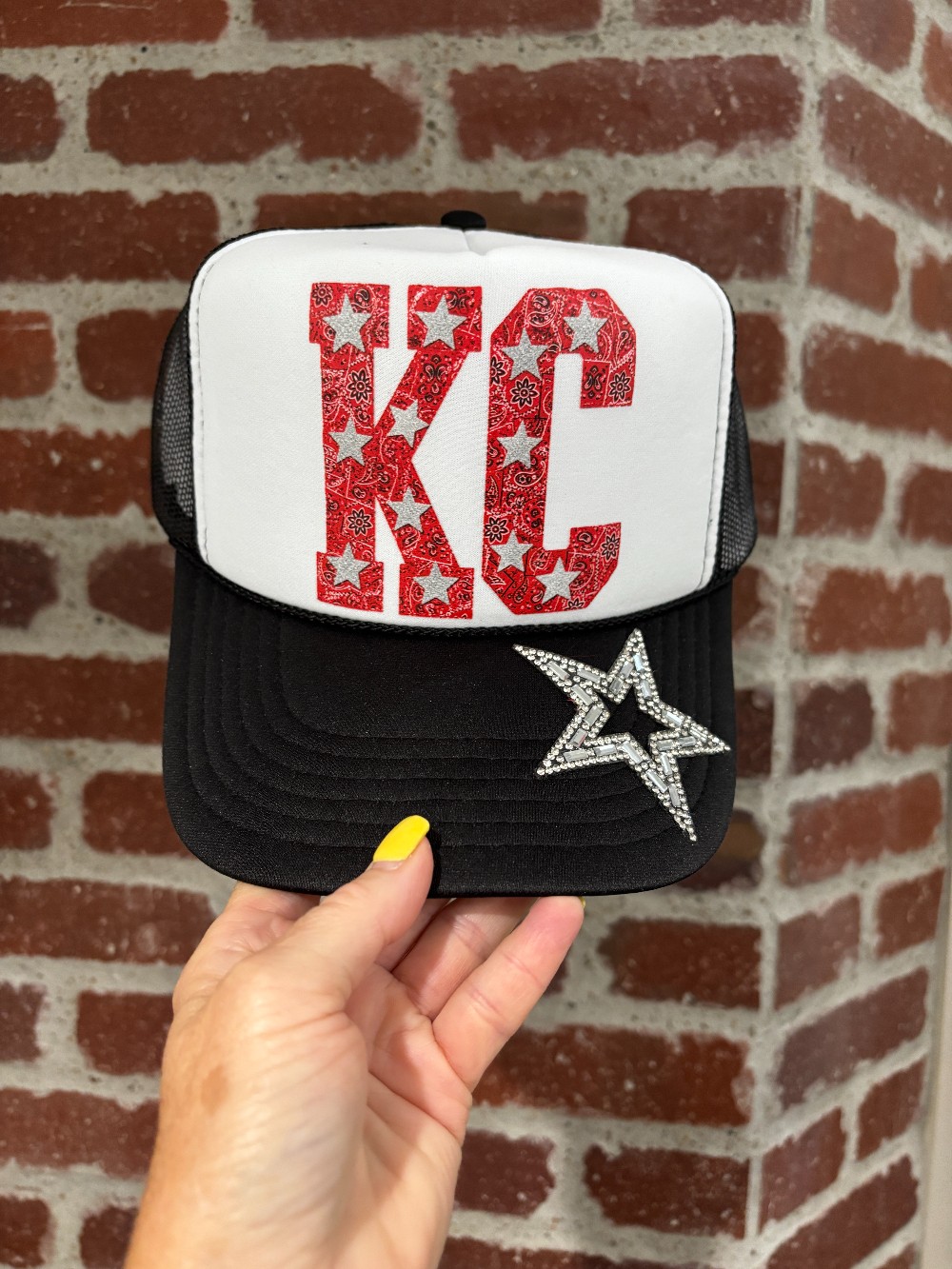 KC Bandana Black Trucker Hat