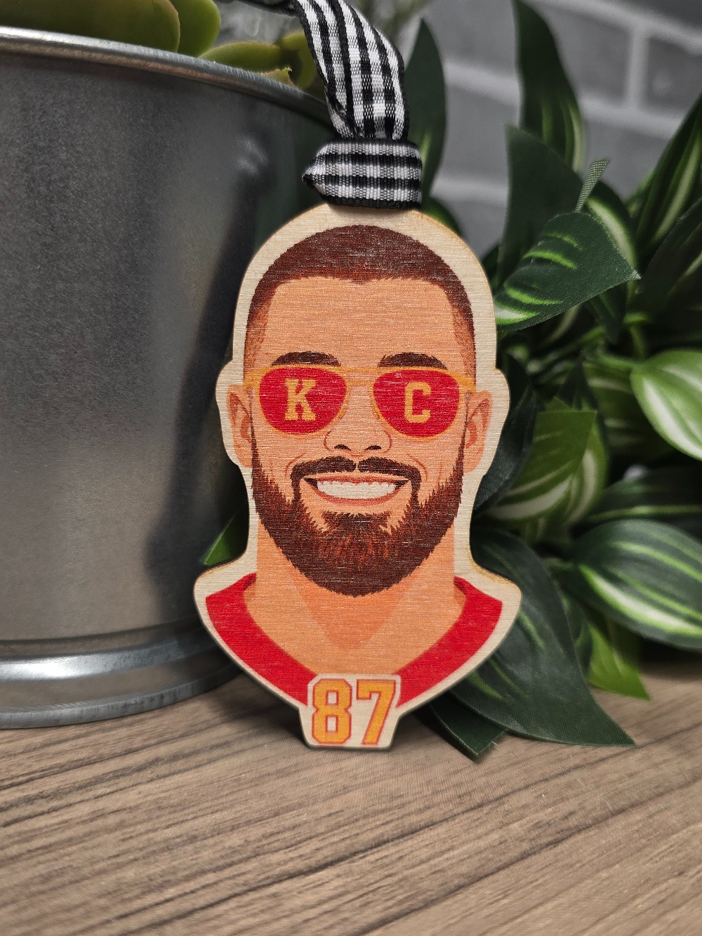 #87 Kelce Head 2026 Ornament