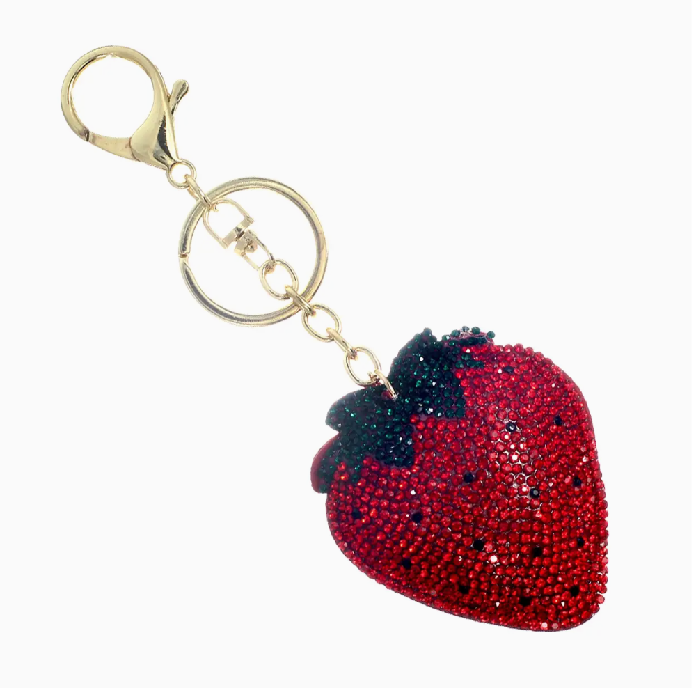 Strawberry Glitzy Keychain/Bag Charm