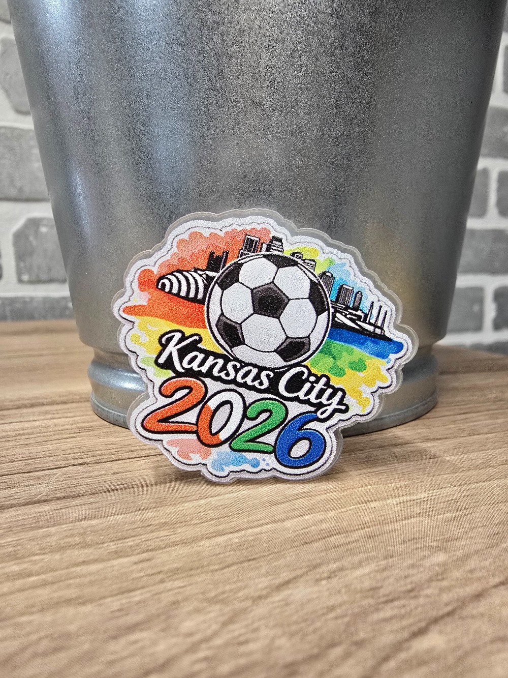Kansas City 2026 Acrylic Lapel Pin
