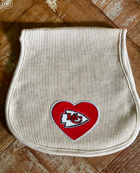 KC Chiefs burp cloth  MiaLouKC