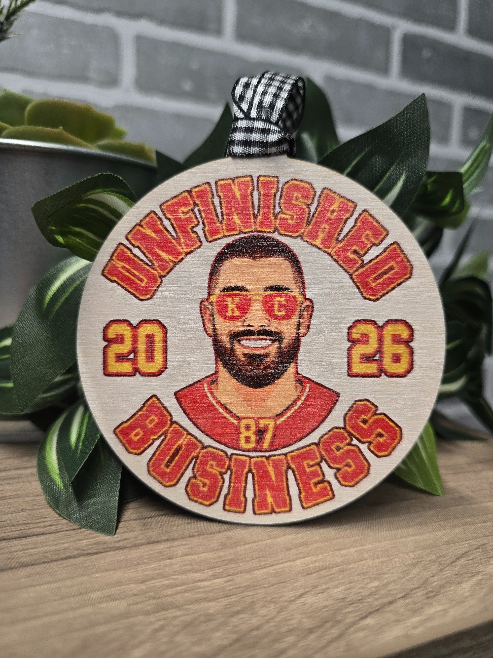 Unfinished Business Kelce Ornament
