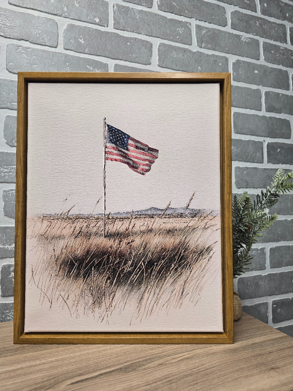 Vintage Field Flag 8 x 10 Frames Canvas