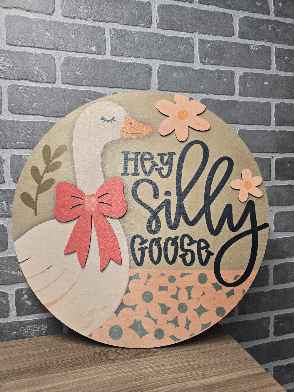 Hey Silly Goose Door hanger