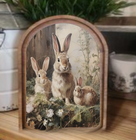 Bunny Trio Framed Art
