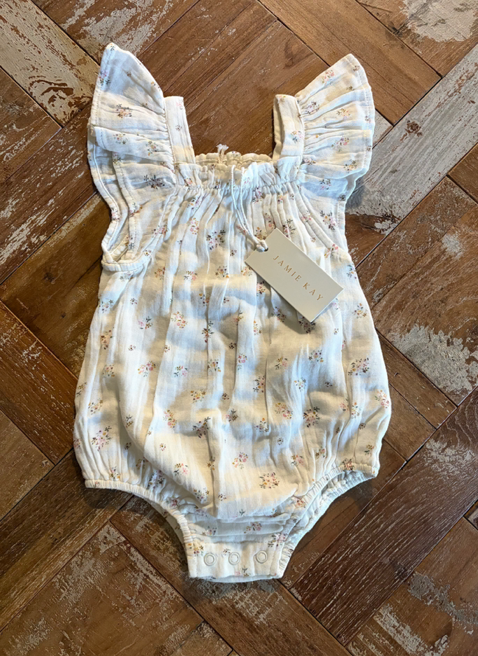 Jamie Kay floral bubble 6-12 mo. MiaLouKC