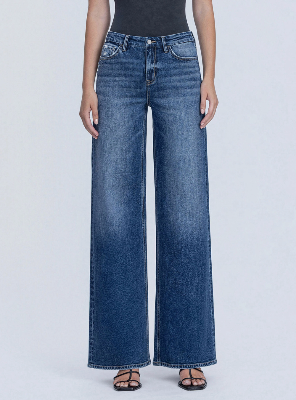 Olivia High Rise Wide Leg Jeans