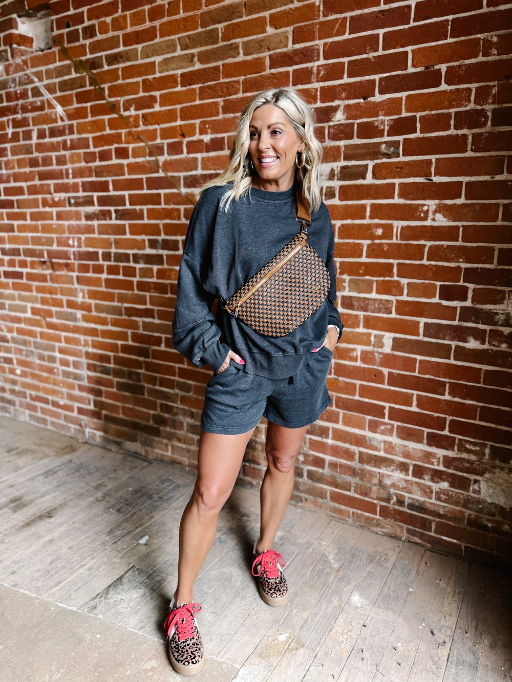 Westlyn Woven Bum Bag, Coffee