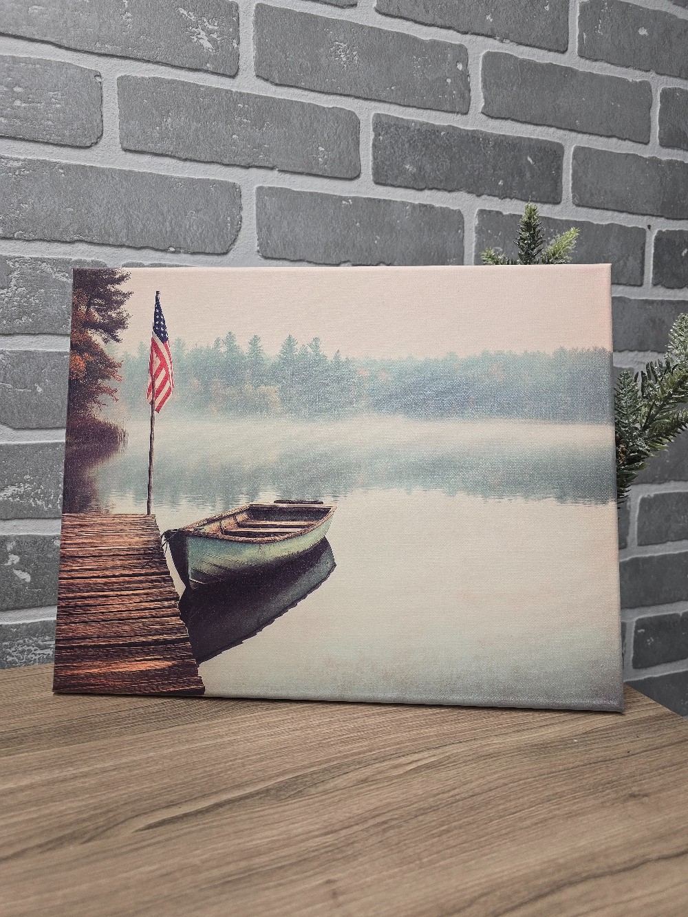 Lake Boat 8 x 10 wrapped canvas