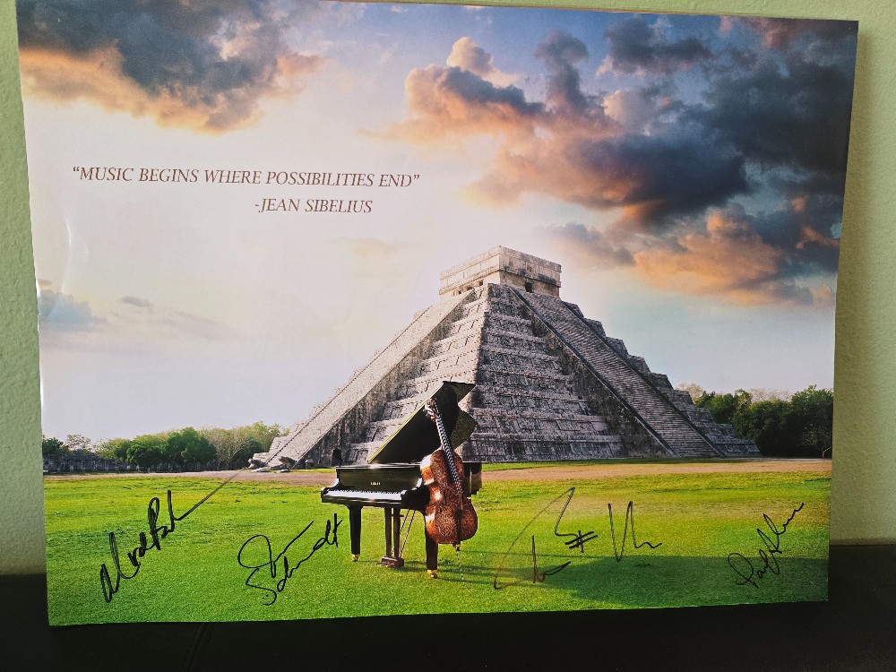 Piano Guys Wonders Tour Autographed Poster 2014 Sibelius Rewind2