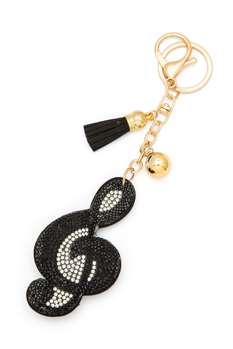 Music Note Crystal Bag Charm/Keychain