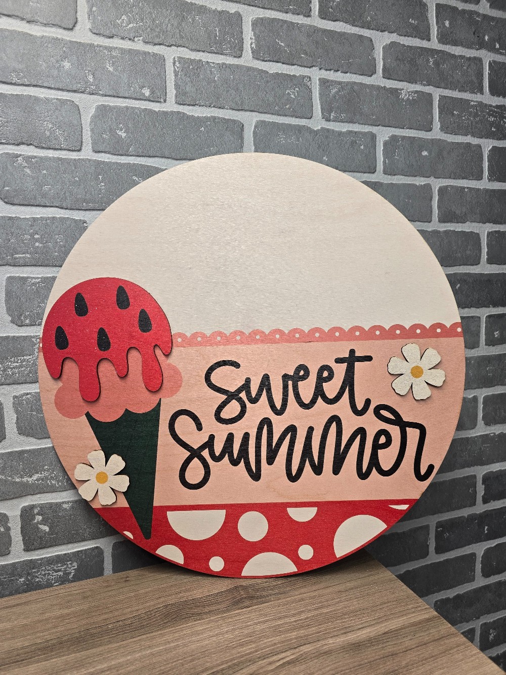 Watermelon Ice Cream Door Sign