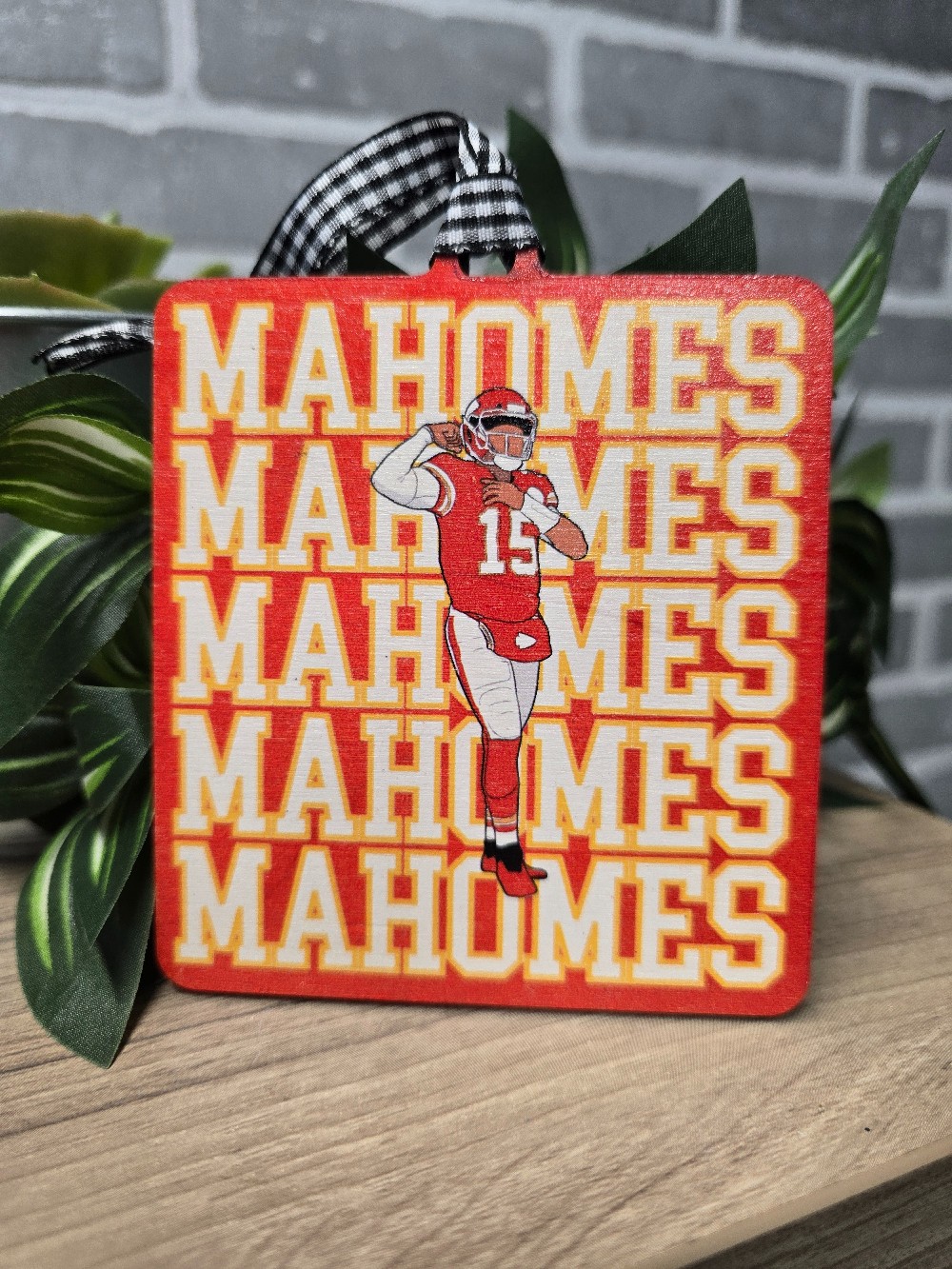 Mahomes Stacked Ornament