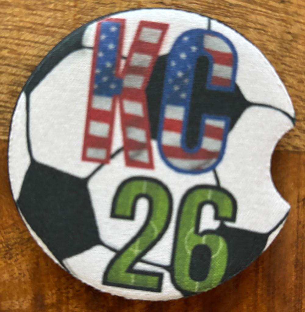 Car Coasters - KC 26 Soccer Ball