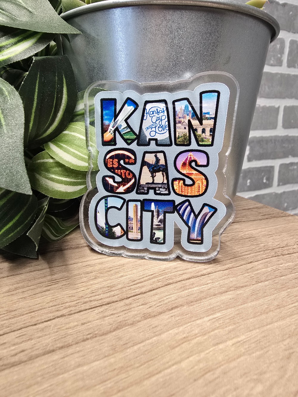 Kansas City Photo Letter Magnet