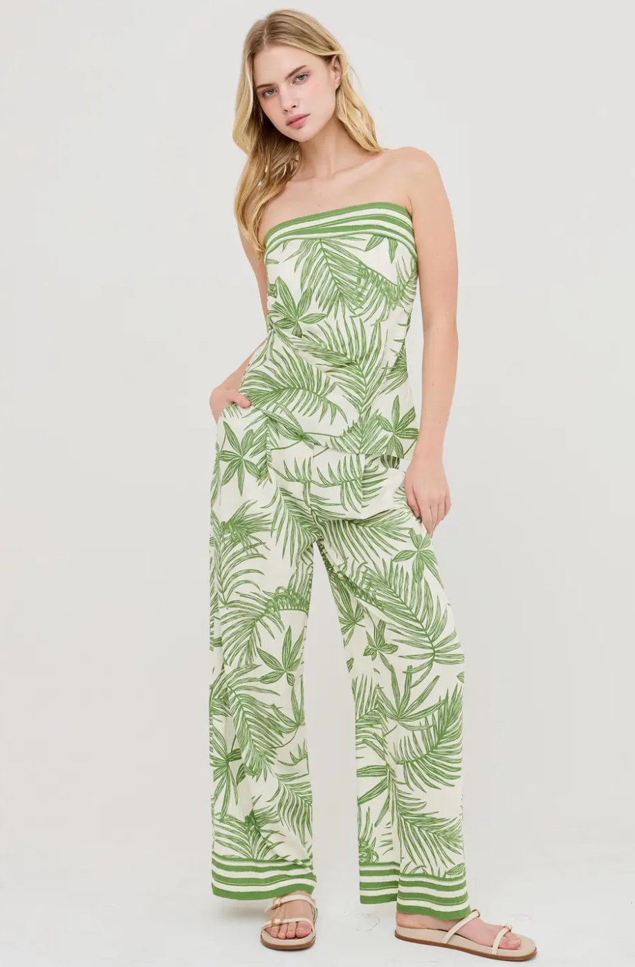 Josie Leaf Print Set