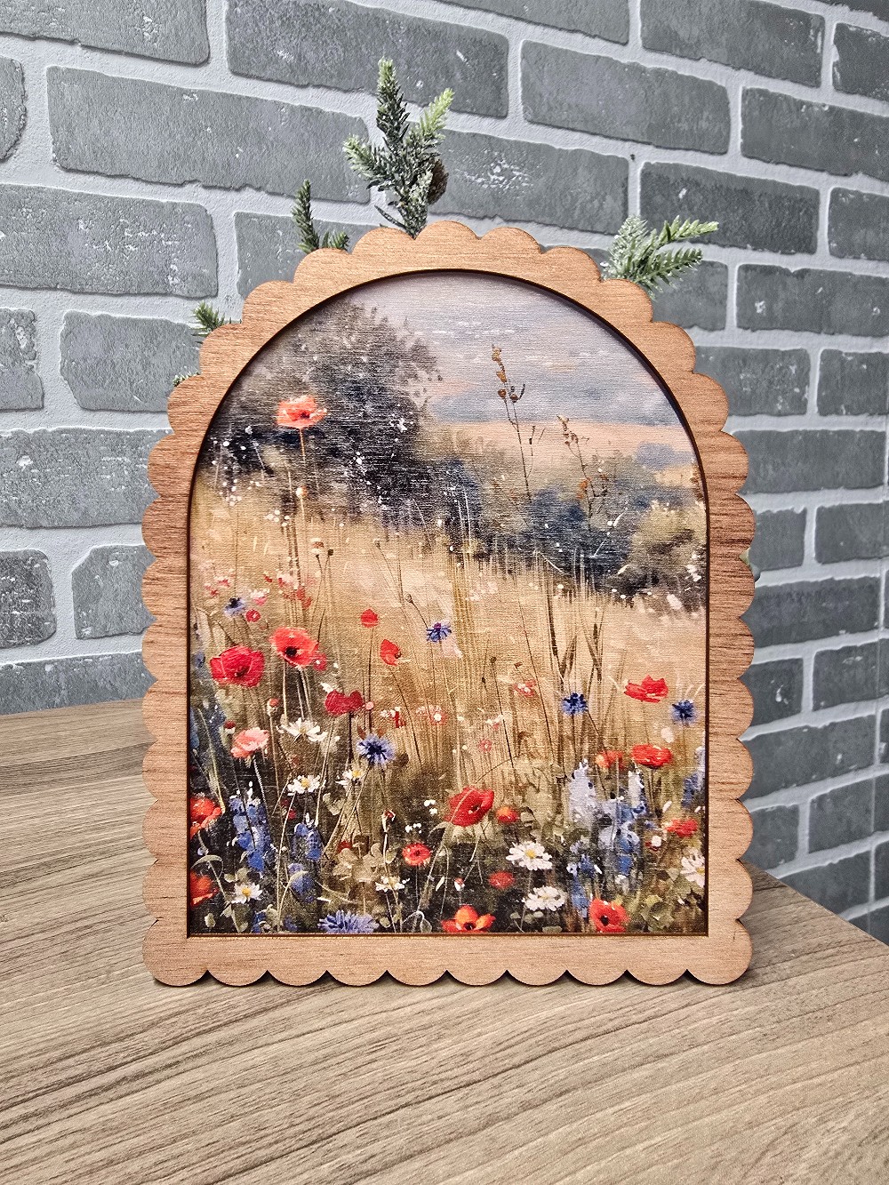 RWB Floral 6 x 8 Easel