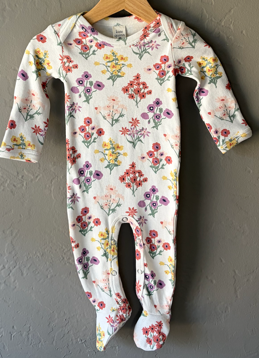 Kate Quinn Cotton Wildflower Footie