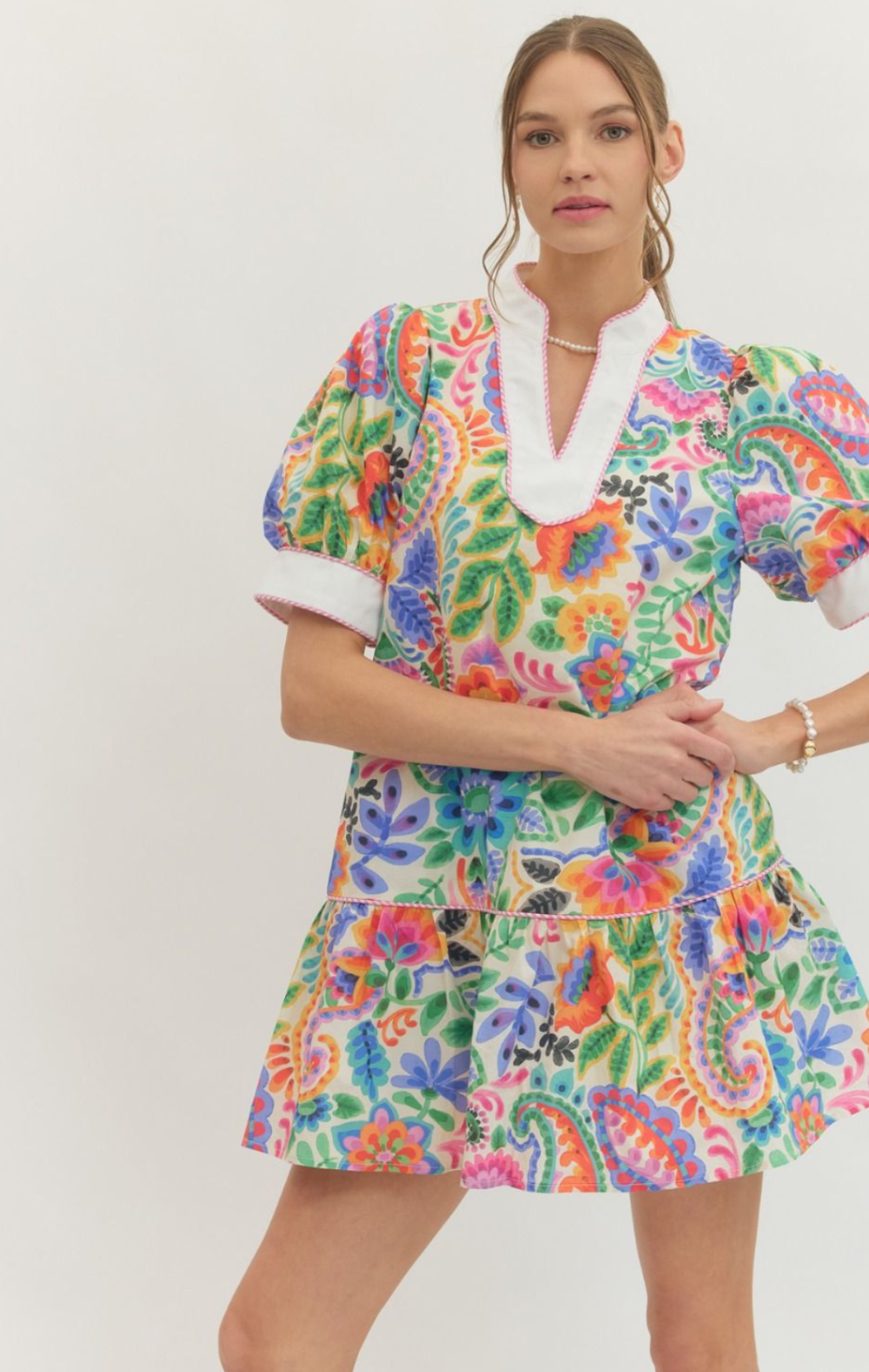 Sophie Printed Mini Dress