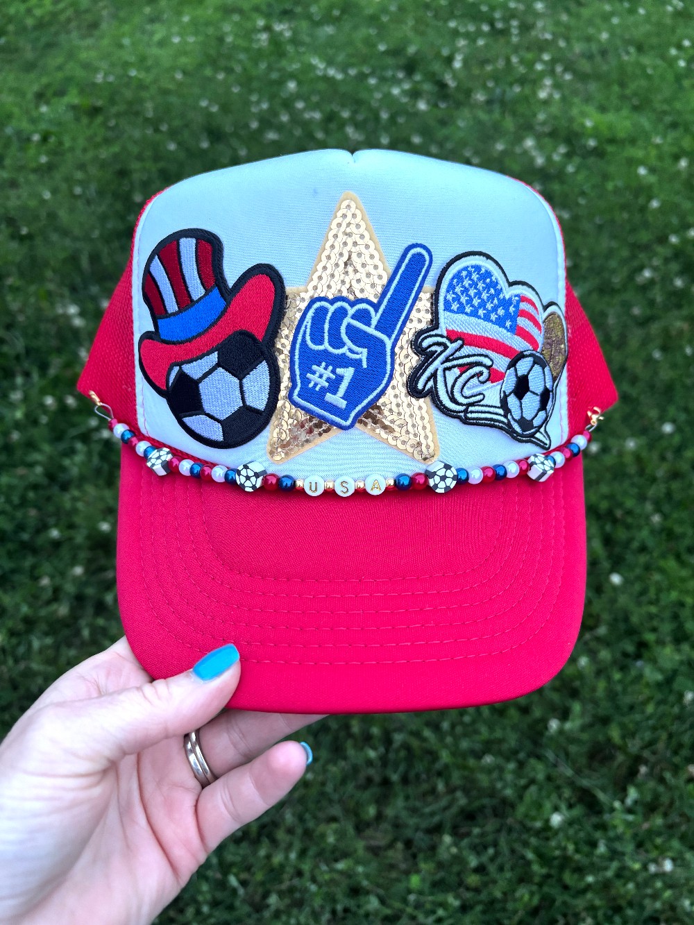 Number 1 Soccer Fan Trucker Hat