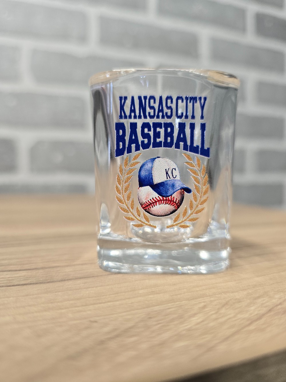 Kansas City Baseball Shot Glass – 2.2 oz
